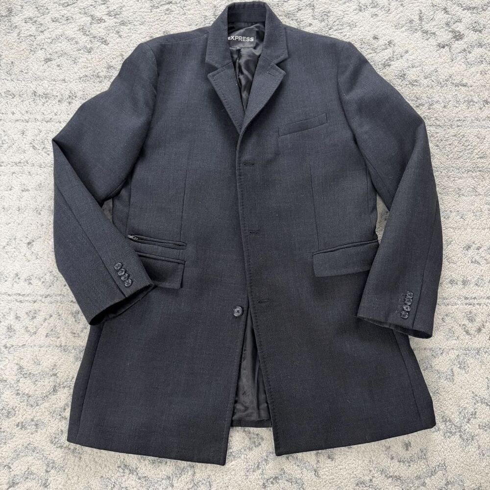 Men’s Express XL Charcoal Topcoat
